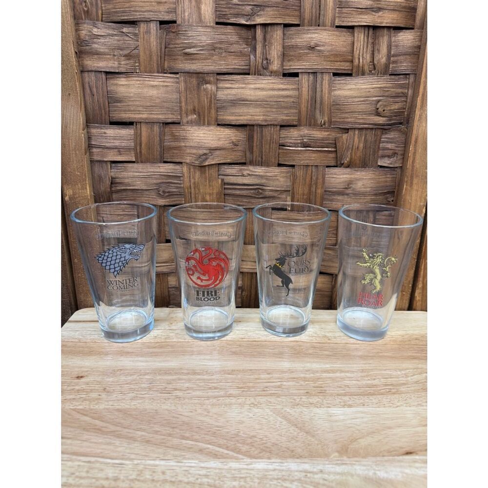Game of Thrones House Sigils Pint Glass Set - Multi-Color